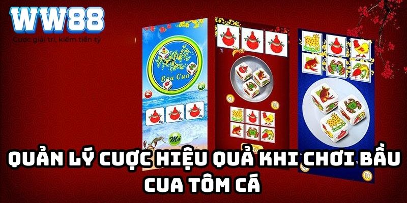 Quản lý cuộc hiệu quả khi chơi bầu cua tôm cá 